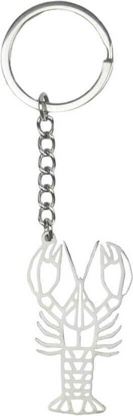 Basey Sleutelhanger Patroon Metalen Sleutelhanger Geometrisch Kreeft