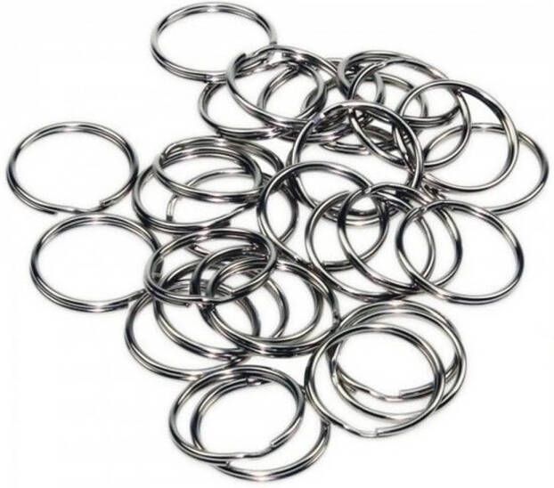Benson Sleutelringen 20 x metaal 10 x 24mm 10 x 30mm Sleutelringen