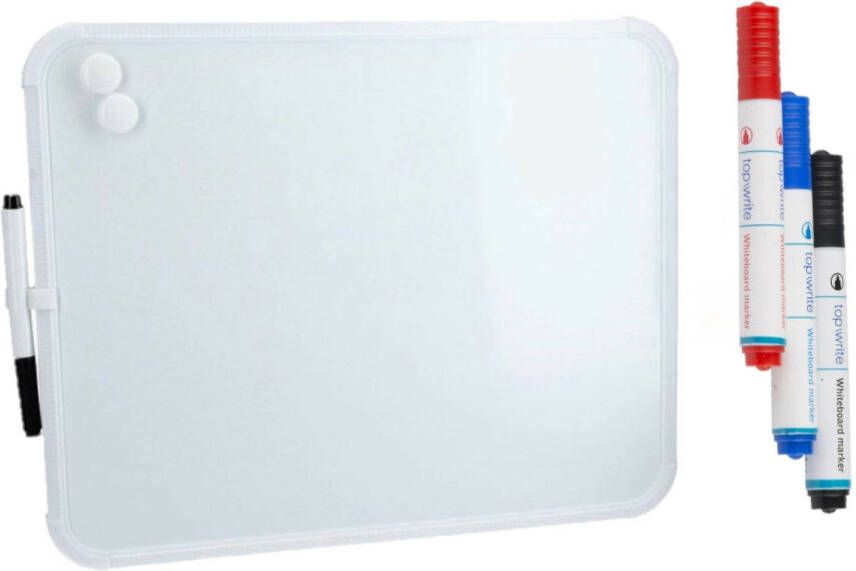 Benson Whiteboard met 4 stiften en 2 magneetjes 36 x 28 cm Whiteboards