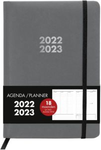 Benza Agenda Planner 18 Maanden Juli 2022 December 2023 A5 Grijs