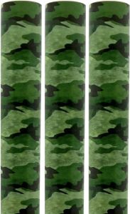 Benza Army Rollen Kaftpapier Camouflage Groen 200 X 70 Cm 3 Stuks