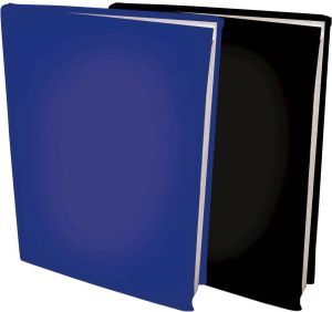 Benza Assortiment Rekbare Boekenkaften A4 Blauw En Zwart 6 Stuks