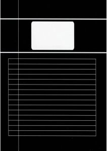 Benza Basic Schriften Lijn A4 Zwart 5 stuks