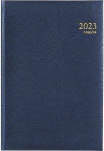 Benza Brepols Agenda 2023 • Saturnus Luxe • Lima • 13 3 X 20 8 Cm • Blauw • 1d 1p