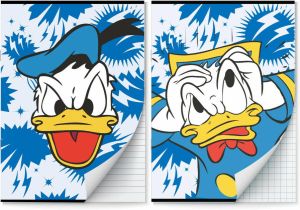 Benza Donald Duck Schriften Lijn En Ruit 10 Mm A4 4 Stuks