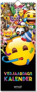 Benza Emoji Verjaardagskalender 13 X 33 Cm