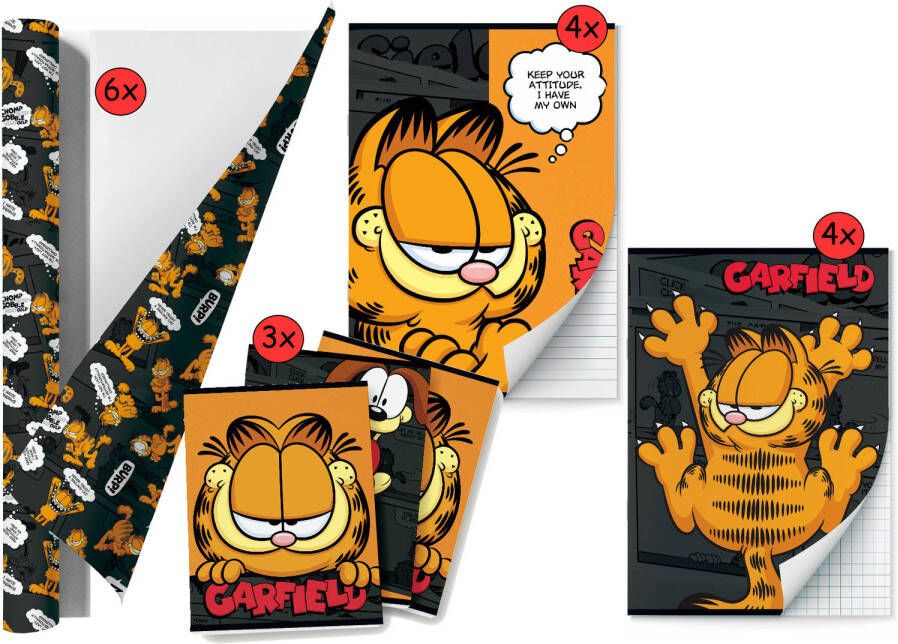 Benza Garfield Schoolpakket kaftpapier voor schoolboeken en schriften