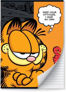 Benza Garfield Schriften Lijn A4 4 Stuks