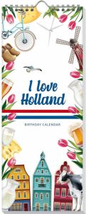 Benza I Love Holland Verjaardagskalender 13 X 33 cm
