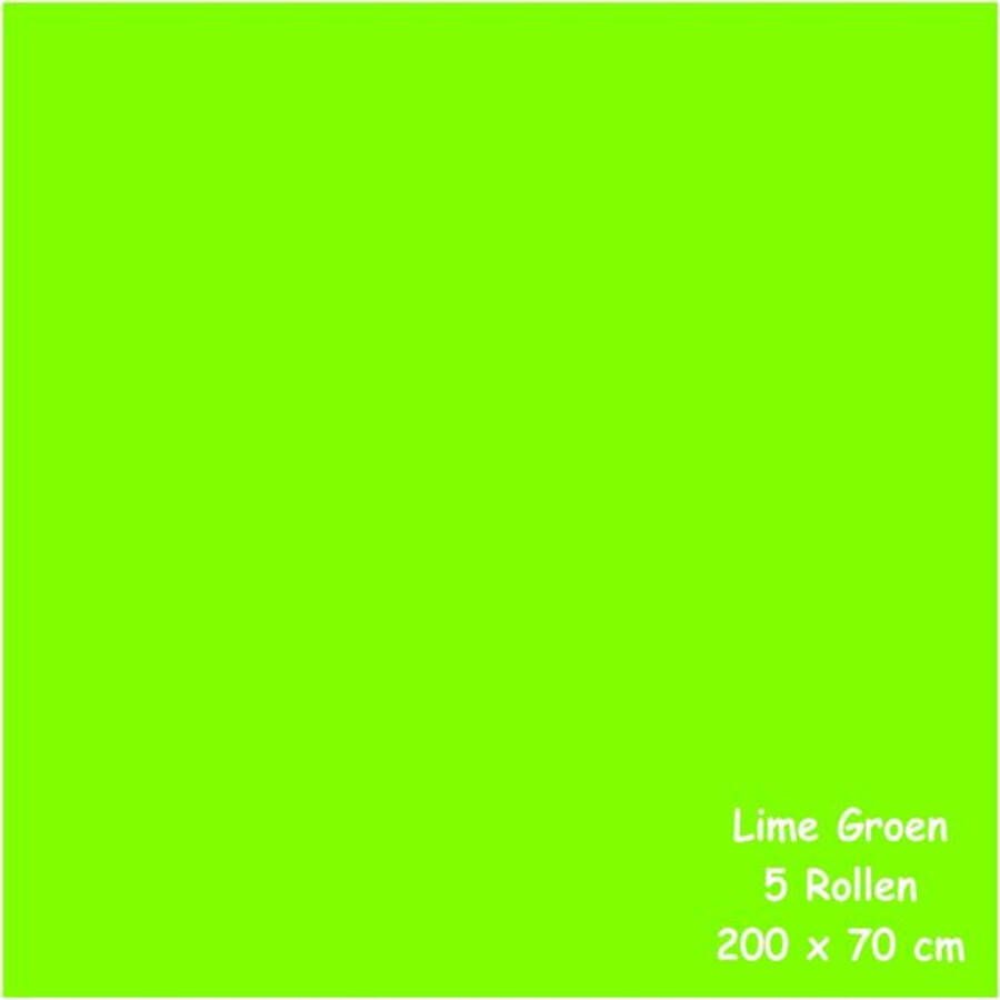 Benza Kaftpapier Schoolboeken Lime Groen 200 x 70 cm 5 rollen