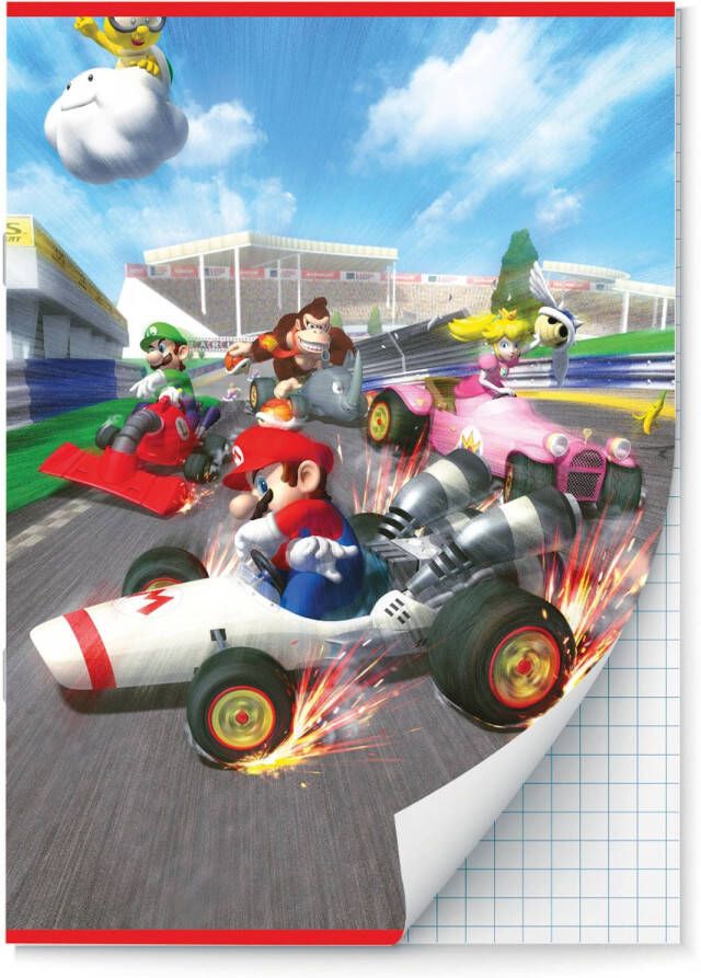 Benza Mario Kart schriften Ruit 10 mm A4 4 stuks