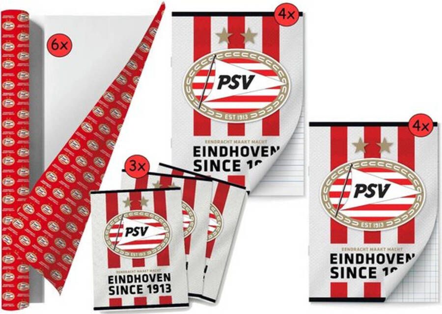 Benza PSV Back to School Schoolpakket Kaftpapier Voor Schoolboeken En Schriften
