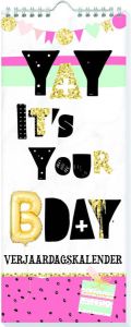 Benza YAY It&apos;s Your Birthday Verjaardagskalender 13 x 32 cm
