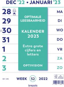 Brepols Optivision kalender Nederlandstalig 2024