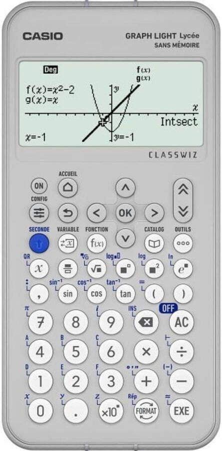 Casio Grafische rekenmachine Middelbare school Graph Light Wit