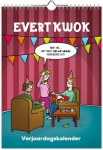Comello Evert Kwok A4 Verjaardagskalender