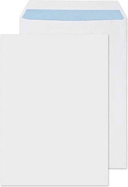 DULA C4 Enveloppen A4 formaat wit 229 x 324 MM 500 stuks Zelfklevend met plakstrip 120 Gram