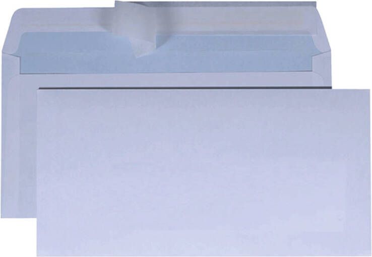 DULA C5 6 Enveloppen Bank envelop 114 x 229 mm 100 stuks zelfklevend met plakstrip 80 Gram