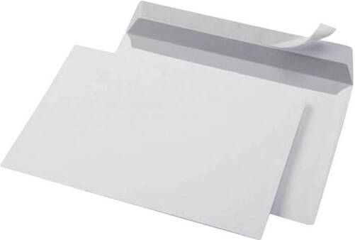 DULA C6 Enveloppen A6 formaat wit 114 x 162 mm 500 stuks Zelfklevend met plakstrip 80 Gram