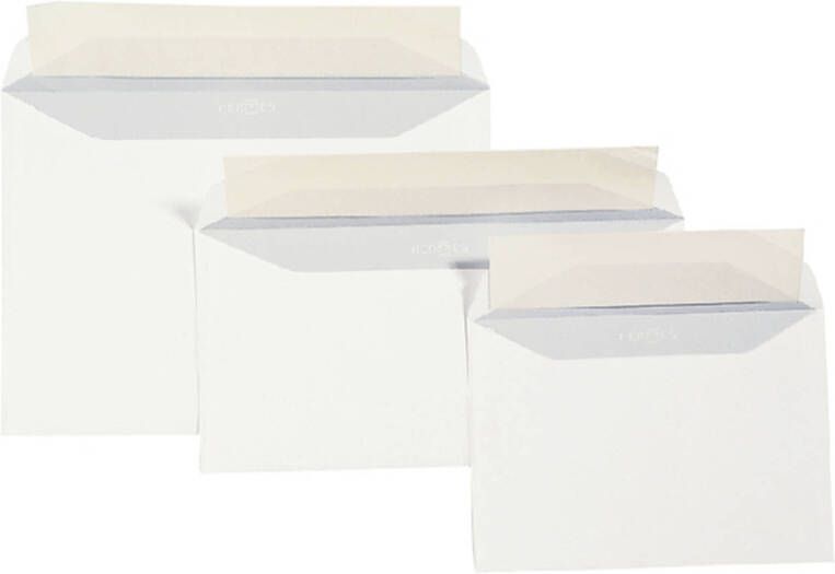 DULA EA5 Enveloppen 156 x 220 mm 250 stuks Wit Zelfklevend met plakstrip 80 gram