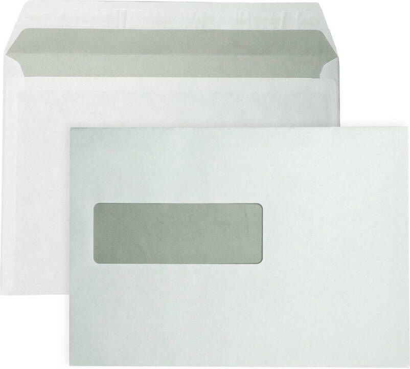 DULA EA5 Enveloppen Venster links -156 x 220 mm 250 stuks Wit Zelfklevend met plakstrip 80 gram