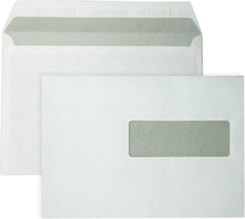 DULA EA5 Enveloppen Venster rechts -156 x 220 mm 100 stuks Wit Zelfklevend met plakstrip 80 gram