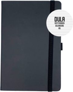 DULA Notitieboek A5 Zwart gelinieerd met harde kaft