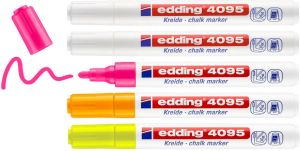 Edding krijtmarker e-4095 geassorteerde kleuren etui van 5 stuks