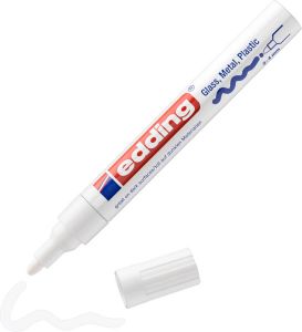 Edding Viltstift 750 lakmarker wit 2-4mm blister