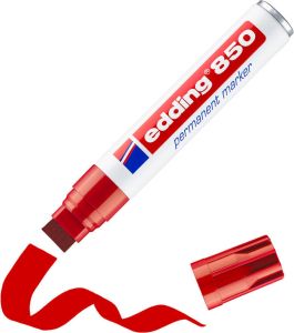 Edding Viltstift 850 blokpunt rood 5-16mm