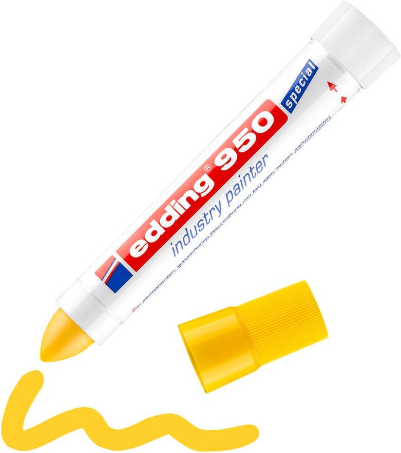 Edding 950 1 Industriemarker op pastabasis blister geel 10mm