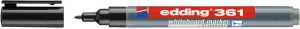 Edding Viltstift 361 whiteboard rond 1mm zwart