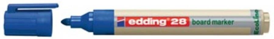 Edding Ecoline Viltstift edding 28 whiteboard Eco rond blauw 1.5-3mm