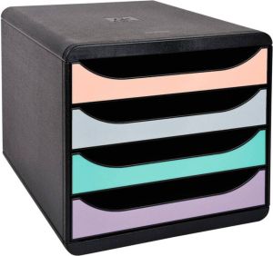 Exacompta ladenblok Big Box Classic zwart pastel glossy