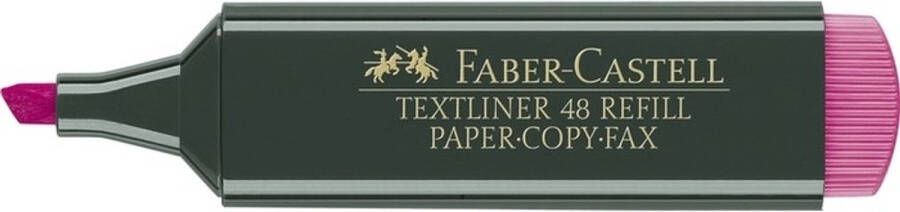 Faber Castell tekstmarker Faber-Castell 48 neon roze