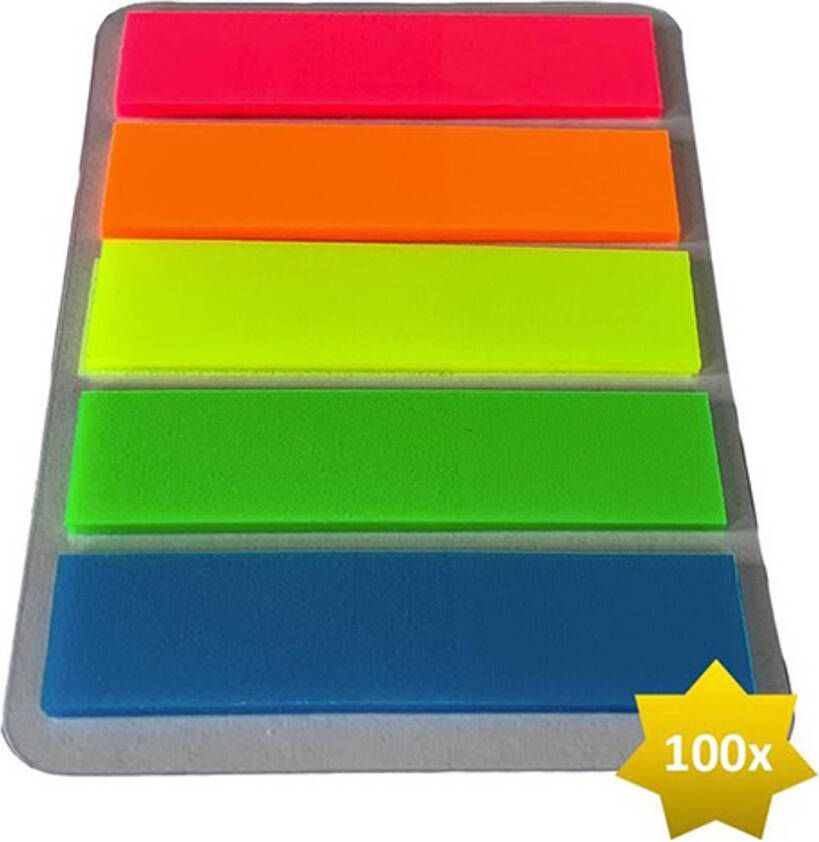 FSW-Products 100x Sticky Notes Index Tabs Plakkers voor Notities Notitie Stickers