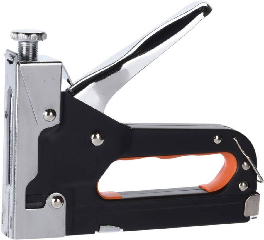 FX Tools Professionele mechanische nagel nietpistool hand tacker inclusief set nietjes 20 cm Nietmachine