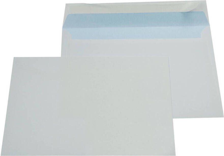 Gallery enveloppen ft 162 x 229 mm stripsluiting binnenzijde blauw doos van 500 stuks