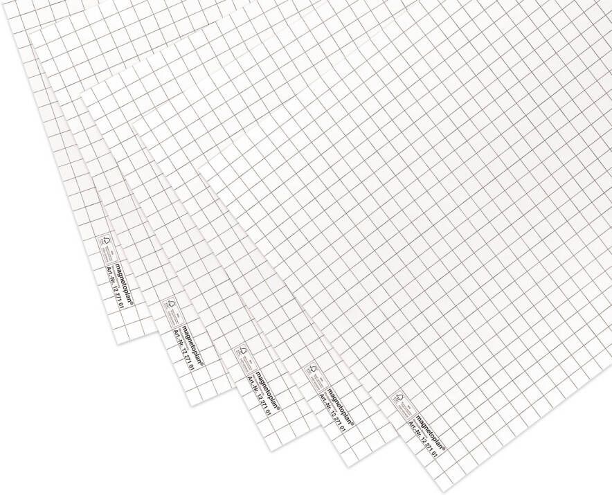 Generic Magnetoplan flipchart papierblok 20 vellen 70 g m² 5 blokken wit