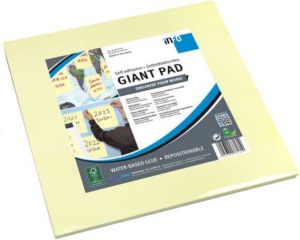 Generic Notitieblok Info Notes Giant Pad 30 X 30 Cm Geel 50 Vel