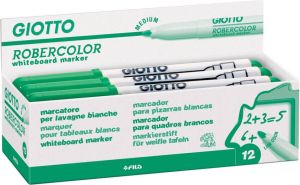 Giotto Robercolor whiteboardmarker medium ronde punt groen 12 stuks
