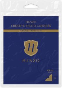Henzo Fotoplakkers Creative Fotohoekjes 108 stuks 12 mm Zelfklevend permanent Mix
