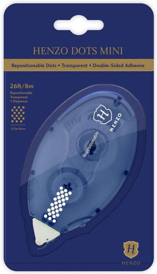 Henzo Fotoplakkers Dots Mini 8 meter Repositionable Transparant