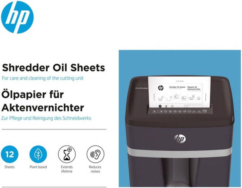 HP geolied papier DIN A5 formaat 12 vellen smeermiddel voor papierversnipperaar