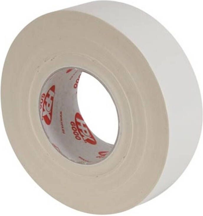 HPX linnen tape 50 mm 50 meter polyester rubber wit