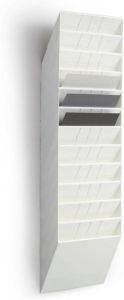 Huismerk Durable Flexiboxx folderhouder 104 5 x 34 8 x 9 5 cm Wit 12 liggende A4 vakken