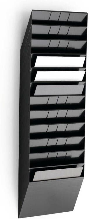 Huismerk Durable Flexiboxx folderhouder 104 5 x 34 8 x 9 5 cm Zwart 12 liggende A4 vakken