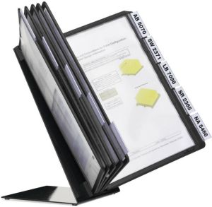 Huismerk Durable VARIO paneeldrager Zwart Inclusief 10 display panelen