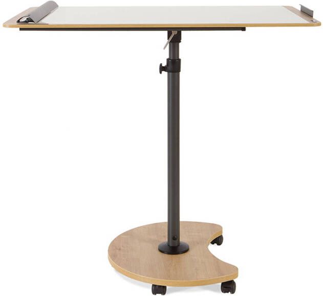IBuy24 Rocada Natural flipover tafel verrijdbaar Magnetisch whiteboard oppervlak 69 x 99 cm