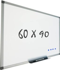 IBuy24 Whiteboard voor wandmontage Magnetisch 60x90 cm